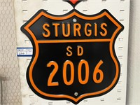 Metal Sturgis Sign