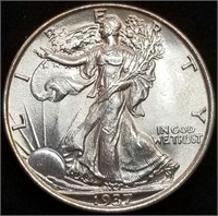 1937-P Walking Liberty Silver Half Dollar BU