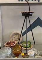 Ashtray Stand with Various Ashtrays