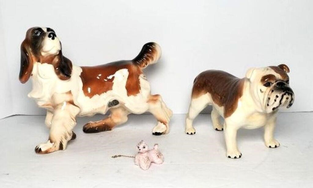 Ceramic Dogs Lot of 3