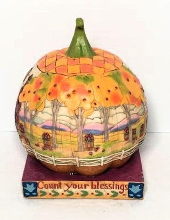 Jim Shore "Count Your Blessings" Pumpkin