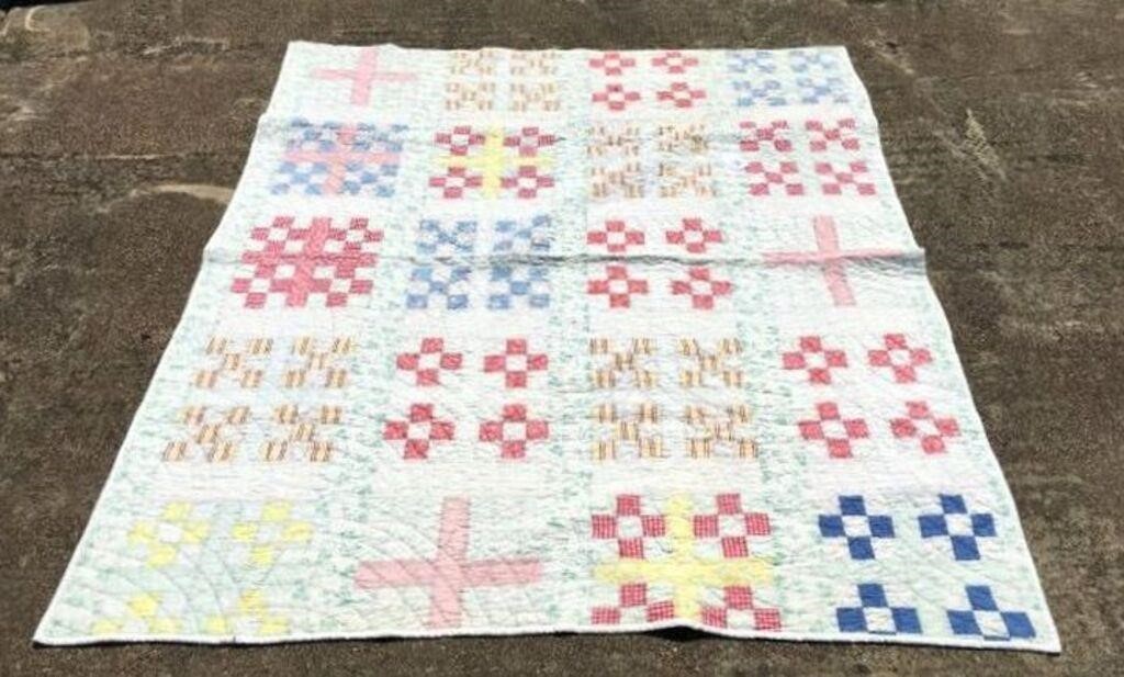 Antique Hand Stitched Quilt