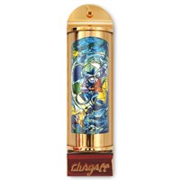 Marc Chagall- Mezuzah/ Silkscreen on 24K gold plat