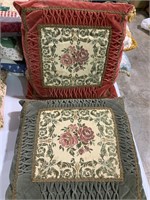 lot of two eccentric throw pillows