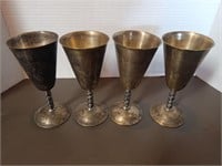 Vintage Silver Platted Goblets (Toledo, Spain)
