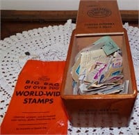 Large Lot of Stamps In Box