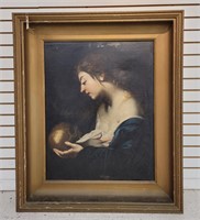 Framed Oil on Canvas Painting by Guido Reni