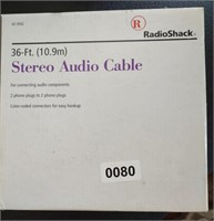(3) 36' Stereo Audio Cables, New