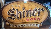 Shiner Bock Metal Sign, 30" x 20"