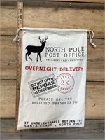 North Pole post office mail bag