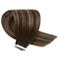 LaaVoo Tape in Hair Extensions Human Hair Balayage