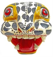 Vintage Mexican Jaguar Folk Art Mask