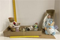 Easter Gnome, Porcelain Angel,  outage