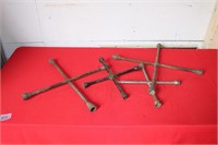 LOT OF TIRE WRENCHES