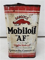 Mobiloil Gargoyle Gallon Tin