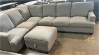 THOMASVILLE SECTIONAL WITH OTTOMAN.