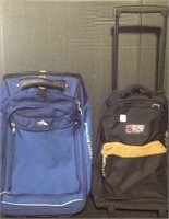 Backpack and duffel bag