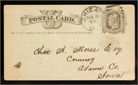 1878 United States 1 Cent Postal Stationary Card