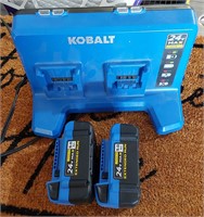 Kobalt 2x24v 5AH Battery and Charger