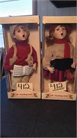 (2) 18” Caroling Dolls In Original Box. Mint!