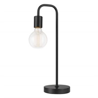 Globe Electric 12920 18" Table Lamp, Satin Black,
