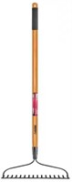 Husky 57 in. Wood Handle 16-Tine Bow Rake