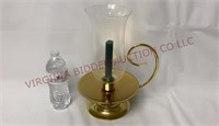 Vintage Baldwin Brass Hurricane Lamp w Globe