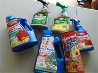 Yard sprays, chemicals. Mostly full, or sealed