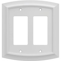 Allen+Roth White Wall Plate