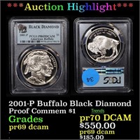 *Highlight* 2001-P Buffalo Black Diamond Proof Com