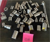 F - MIXED LOT OF SOCKETS & WRENCH (68)