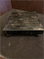 DECORATIVE WOOD RISER - 8 X 8 X 2 “