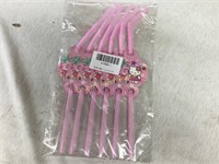 Hello kitty straws pink 6