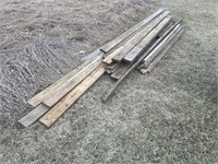 LOT OF VARIOUS PIECES OF LUMBER MOST APPEARS TO