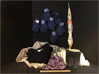 Gloves, Scarves & Umbrella