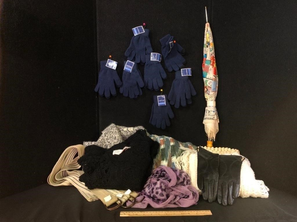 Gloves, Scarves & Umbrella