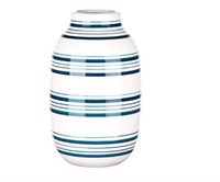 Decorative Blue Striped Container Vase NEW