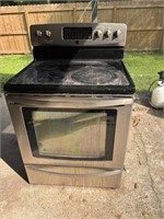 Electric Stainless Kenmorw Glass Stove Top Damaged