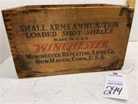 Vintage Winchester Wood Ammo Box
