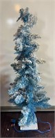 Blue Snow Capped Table Top Christmas Tree