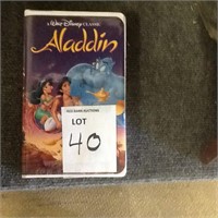 DISNEY ALADDIN VHS