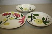 3 Handpainted Dishes