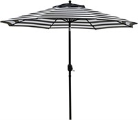 Sunnyglade 9' Patio Umbrella  Black and White