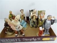 Lot of Vintage Porcelain Townspeople Figurines -