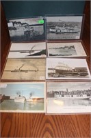 8 Postcards of Ships - Jones wreaked in 1906,