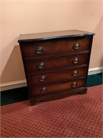 four drawer bachelors chest 29 by 30 by 17"