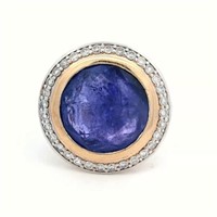 14ct Y/W/G Tanzanite 9.17ct  ring