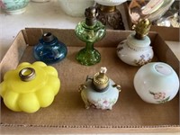 5 Miniature Oil Lamps