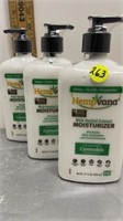 3 NEW 17 OZ BOTTLES OF HEMPVANA LOTION