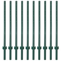 10 Pack 5 ft Sturdy Duty Metal Fence Post